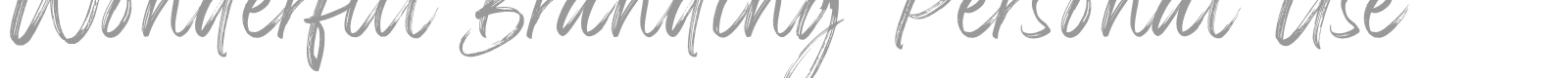 Wonderful Branding font preview